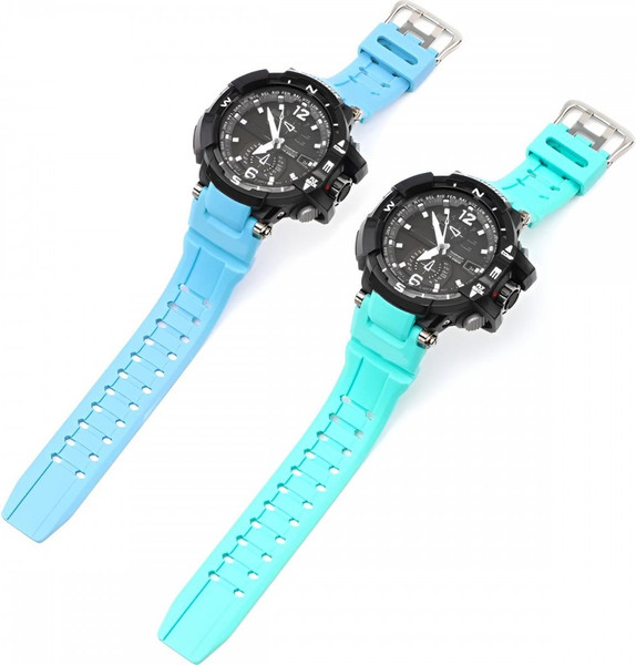 Изображение товара Ремешок для умных часов Rumi GWA для G-Shock GW-A1100/GW-A1000/GW-4000/GA-1000/G-1400 (бирюзовый, комплект для установки)