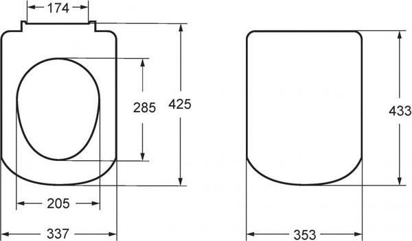 Изображение товара Унитаз напольный Roca Gap 342477000+34147000Y+ZRU9307682