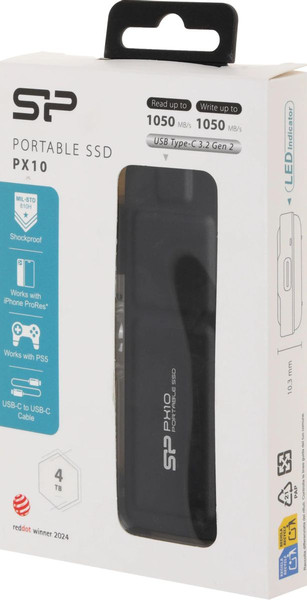 Изображение товара Внешний жесткий диск Silicon Power PX10 4TB (SP040TBPSDPX10CK)