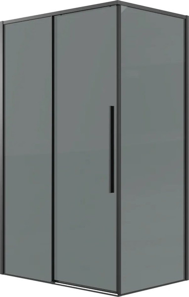Изображение товара Душевой уголок Grossman Galaxy 100х100х195 / 120.K33.01.1010.21.10 (черный матовый/тонированное стекло)