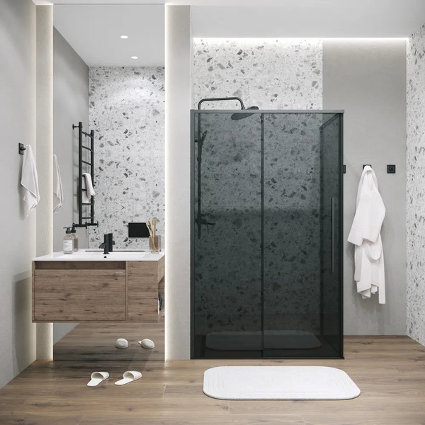 Изображение товара Душевой уголок Grossman Galaxy 140х100х195 / 120.K33.01.1410.21.10 (черный матовый/тонированное стекло)