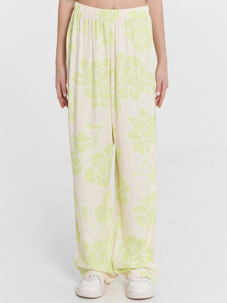 Изображение товара Комплект детской одежды Mark Formelle 197733 (р.122-60, зеленые пионы на молочном)