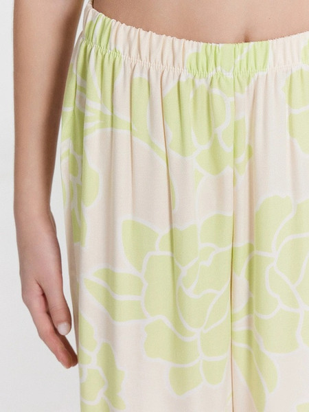 Изображение товара Комплект детской одежды Mark Formelle 197733 (р.122-60, зеленые пионы на молочном)