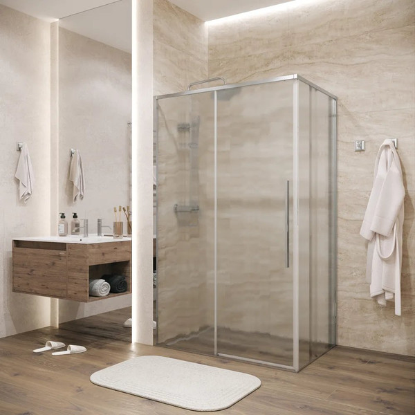 Изображение товара Душевой уголок Grossman Galaxy 110х100х195 / 120.K33.01.1110.10.02 (хром/шиншилла стекло)