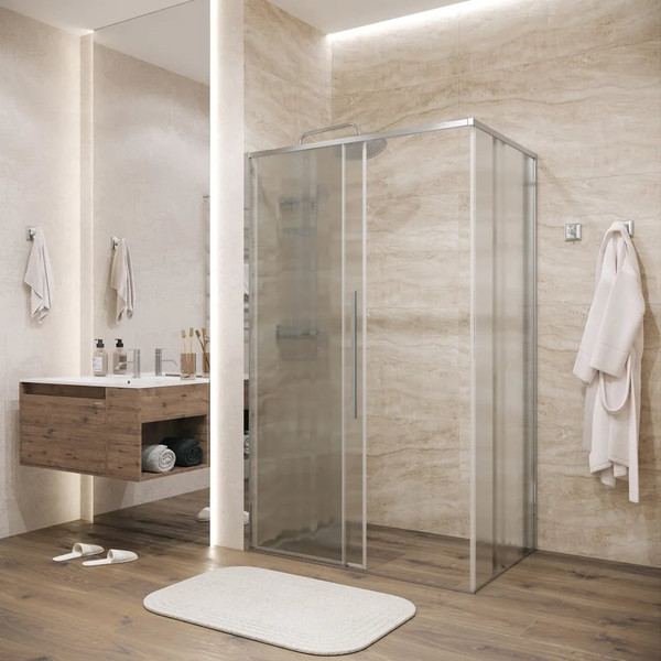 Изображение товара Душевой уголок Grossman Galaxy 110х100х195 / 120.K33.01.1110.10.02 (хром/шиншилла стекло)