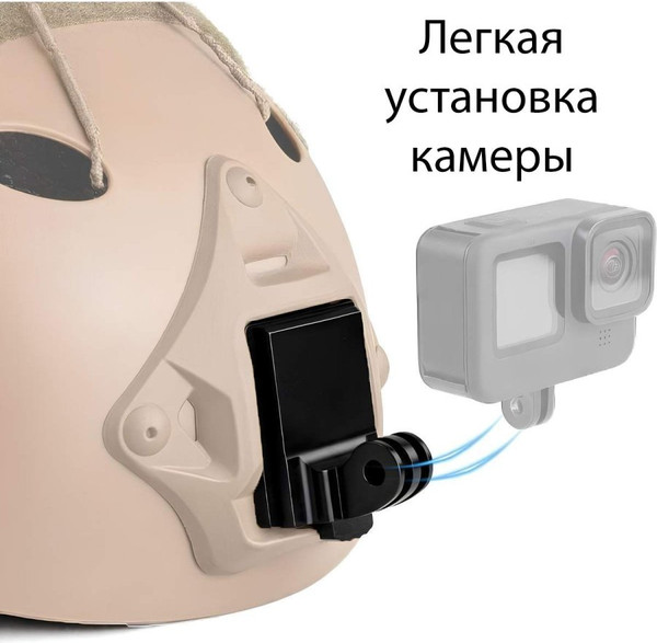 Изображение товара Крепление для камеры Zarrumi MJ-4T Mini на тактический шлем Rhino/NVG