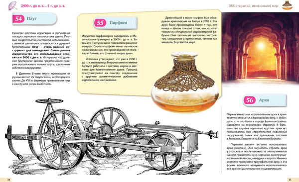 Изображение товара Энциклопедия Эксмо Изобретения! 365 открытий, изменивших мир, твердая обложка