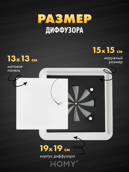 Изображение товара Вентилятор накладной Homy Air AS100WRT