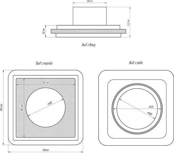Изображение товара Вентилятор накладной Homy Air AS100WT