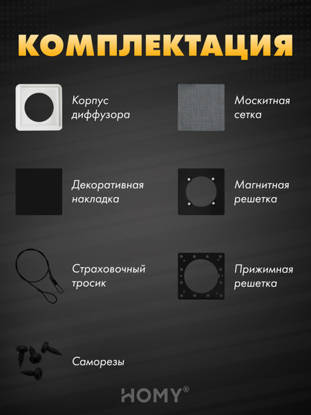 Изображение товара Решетка вентиляционная Homy Air AS125B
