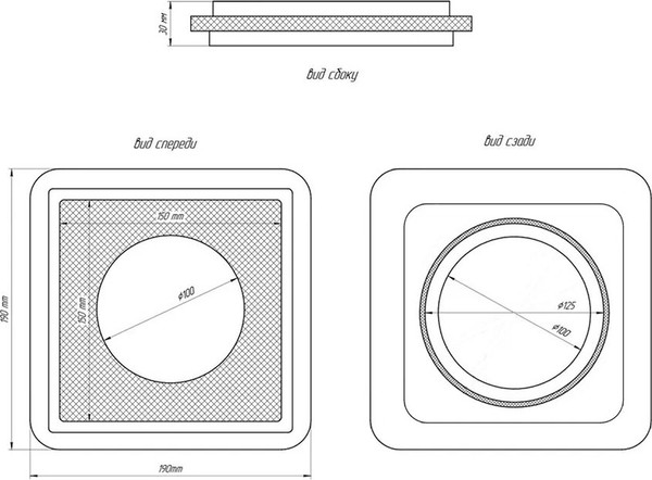 Изображение товара Решетка вентиляционная Homy Air AS100BR