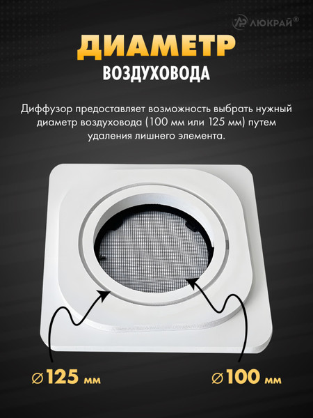 Изображение товара Решетка вентиляционная Homy Air AS100B