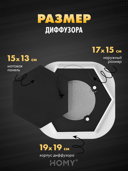 Изображение товара Решетка вентиляционная Homy Air AH100B