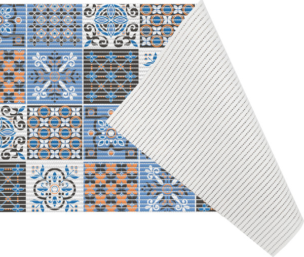 Изображение товара Коврик для ванной Вилина Преображение 7105 225PT-orange-blue (45x32)