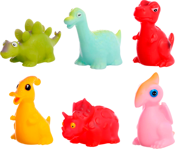 Изображение товара Набор игрушек для ванной Крошка Я Диномир / 10822072 (6шт)