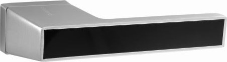 Изображение товара Ручка дверная Puerto Букатини INAL 559-01 SSC/B (супер сатин хром/черный)