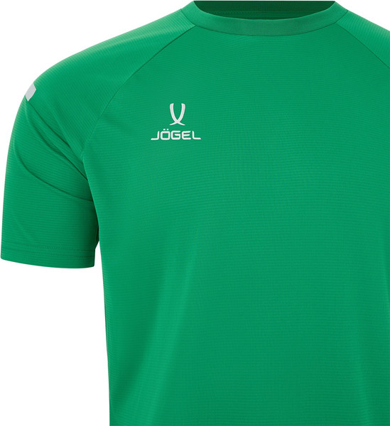 Изображение товара Футболка игровая футбольная Jogel Camp 2 Training Poly Tee (M, зеленый/белый)