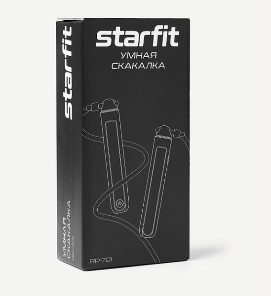 Изображение товара Скакалка Starfit RP-701 ПВХ (3м, черный)