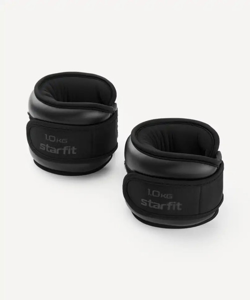 Изображение товара Комплект утяжелителей Starfit WT-701 (1кг, черный)