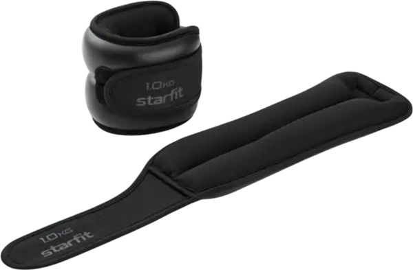 Изображение товара Комплект утяжелителей Starfit WT-701 (1кг, черный)