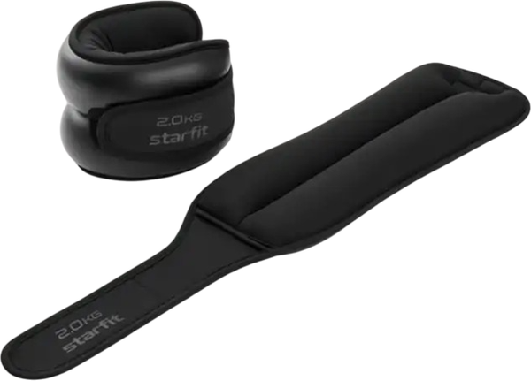 Изображение товара Комплект утяжелителей Starfit WT-701 (2кг, черный)