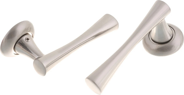 Изображение товара Ручка дверная Ренц Роденго LM DH 13-08 SN (никель матовый)