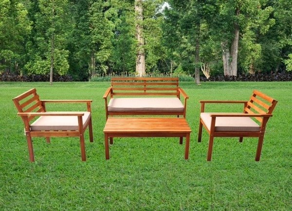 Изображение товара Комплект садовой мебели National Tree Company Из акации / TP6015.0.2 (4 предмета)