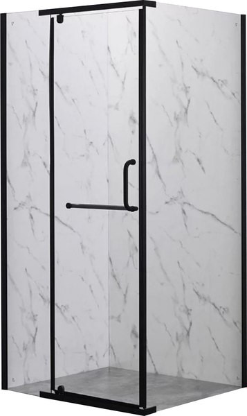 Изображение товара Душевой уголок Veconi 80x80x200 / RV18B-80-01-C6 (стекло прозрачное/черный)