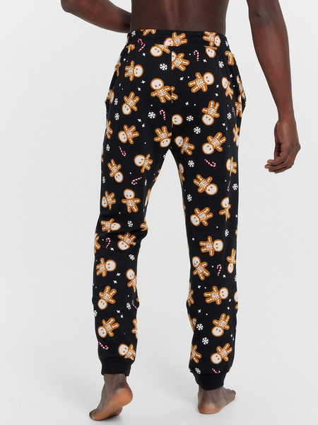 Изображение товара Комплект домашней одежды Mark Formelle 591043 (р.92-82-170/176, красный/пряники-скелеты на черном)