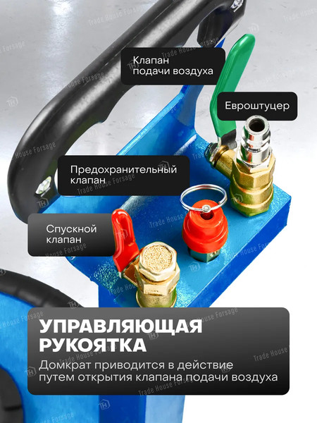 Изображение товара Подкатной домкрат Forsage F-TRA1812(59733)