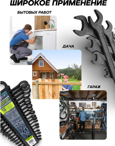 Изображение товара Набор ключей FORSandTUNE 5181MP Black (65055)