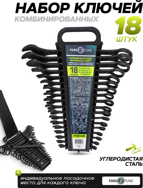 Изображение товара Набор ключей FORSandTUNE 5181MP Black (65055)