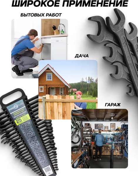 Изображение товара Набор ключей FORSandTUNE 5261MP Black (65056)