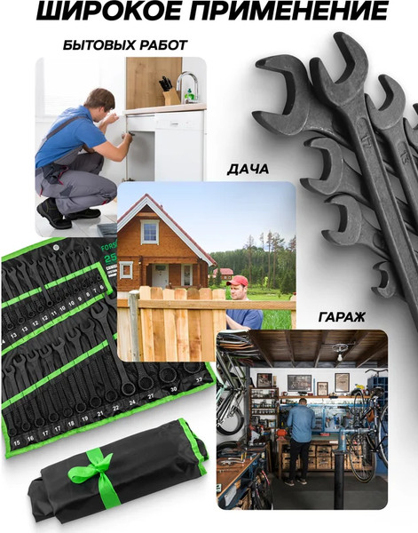 Изображение товара Набор ключей FORSandTUNE 5261PD Black (65059)