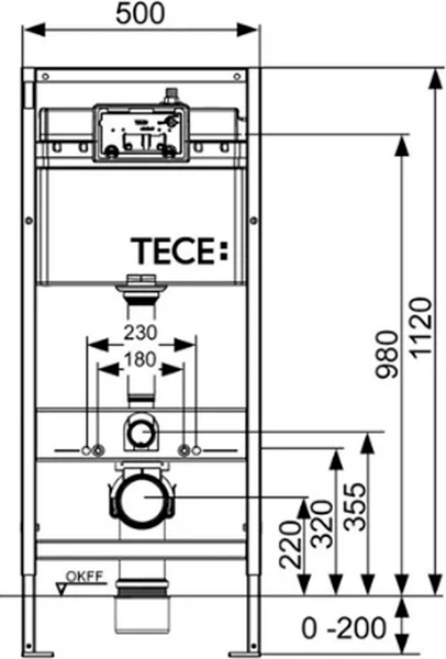 Изображение товара Унитаз подвесной с инсталляцией Lauter Square 214903 + TECE Kit 9400412 с кнопкой (хром)
