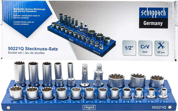 Изображение товара Набор головок слесарных Scheppach Sch-50221Q (60502)