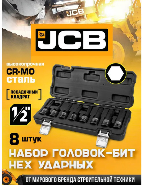 Изображение товара Набор головок слесарных JCB 4087MPB (61063)