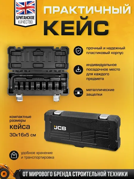 Изображение товара Набор головок слесарных JCB 4104-5MPB (61064)