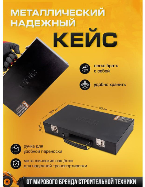 Изображение товара Набор головок слесарных JCB 4167-5MPB (61258)