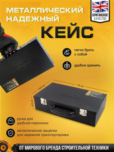 Изображение товара Набор головок слесарных JCB 6142-5MPB (61 735)