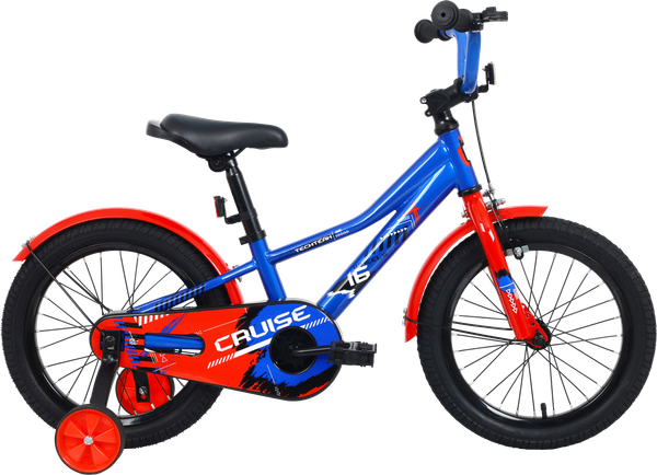 Изображение товара Детский велосипед Tech Team Cruise 14 (синий, разобранный, в коробке)