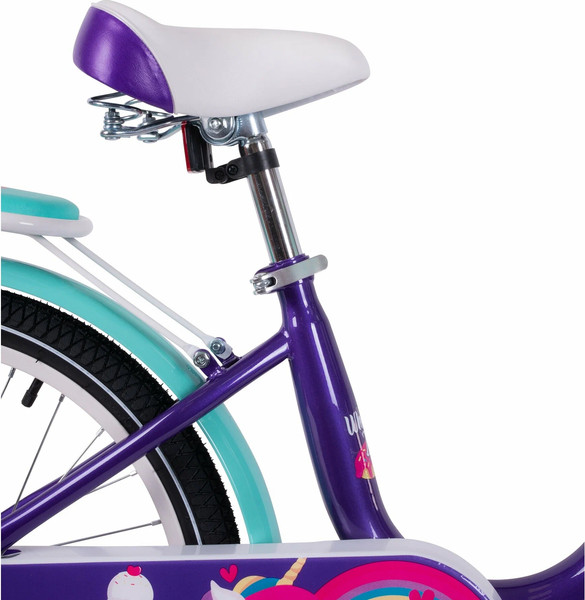 Изображение товара Детский велосипед Tech Team Melody 18 / NN012357 (фиолетовый/бирюзовый, разобранный, в коробке)