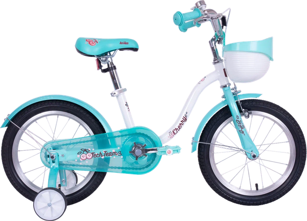 Изображение товара Детский велосипед Tech Team Cherry 14 / NN013954 (морской синий/бирюзовый)
