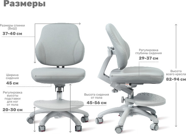 Изображение товара Кресло детское Yoka YC-3 Blain (серый)