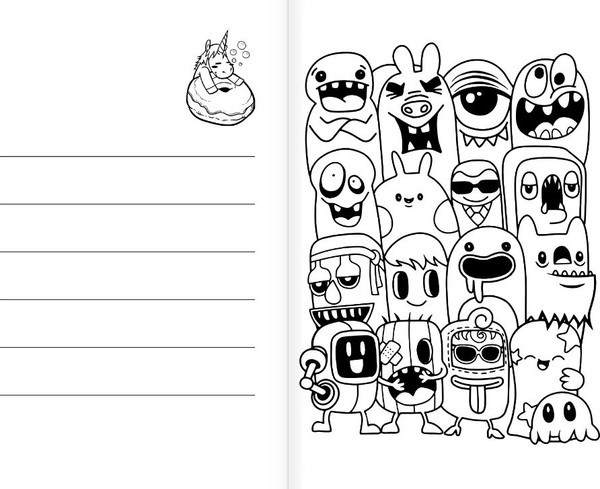 Изображение товара Раскраска АСТ Шалости и сладости. Открытка-раскраска, мягкая обложка