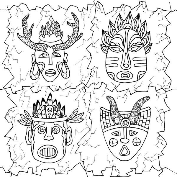 Изображение товара Раскраска-антистресс АСТ Шаманские мотивы. Рисунки для медитаций