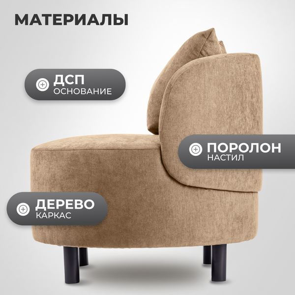 Изображение товара Кресло мягкое Mio Tesoro Милан 1 (JH3565-6)