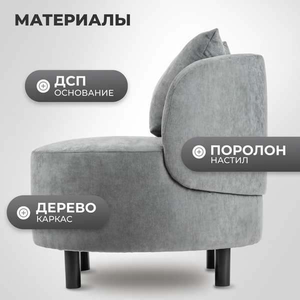 Изображение товара Кресло мягкое Mio Tesoro Милан 1 (JH3565-16)
