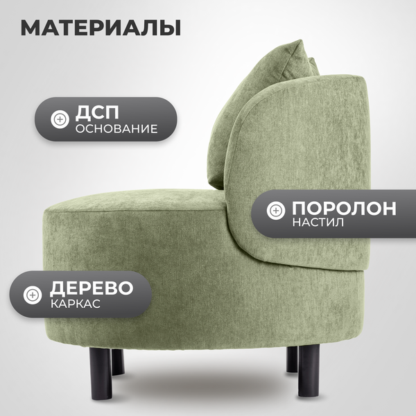 Изображение товара Кресло мягкое Mio Tesoro Милан 1 (JH3565-21)