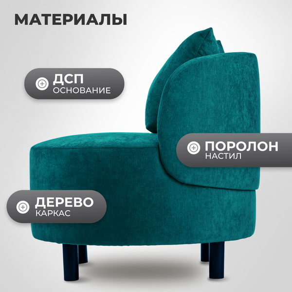 Изображение товара Кресло мягкое Mio Tesoro Милан 1 (JH3565-22)